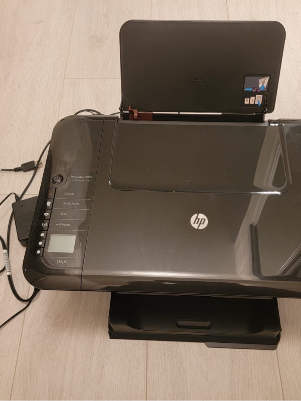 HP Black All-in-One Wireless Inkjet Printer – Glossy Black Finish